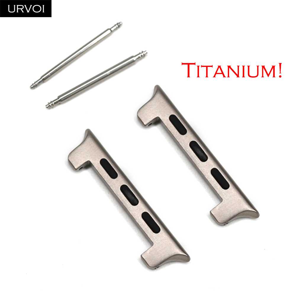 Watch Band Connector - URVOI Full Titanium adapters for Apple