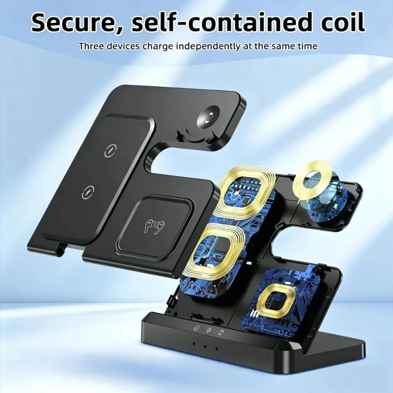 3 in 1 Fast Wireless Charger F - огляд і ціна Watch Charger Cable