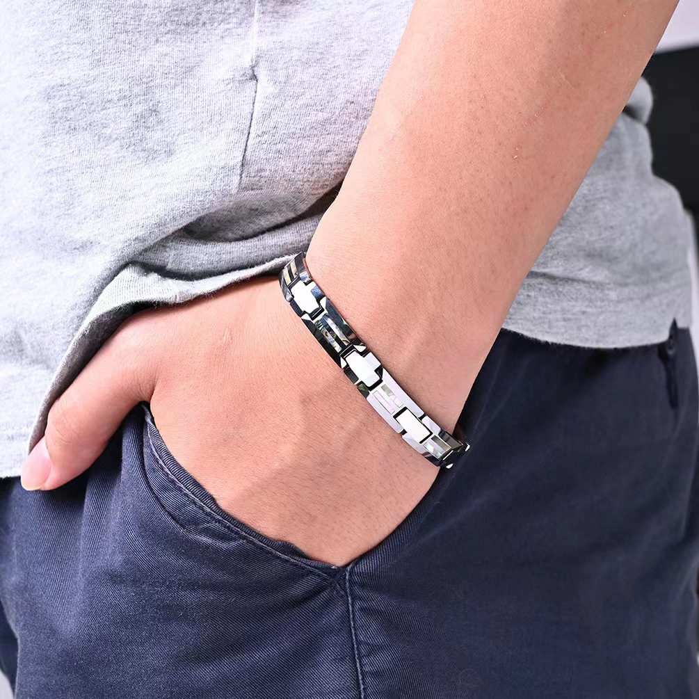 10mm Havey Punk Black Ceramic  - огляд і ціна Ceramic Link Bracelet