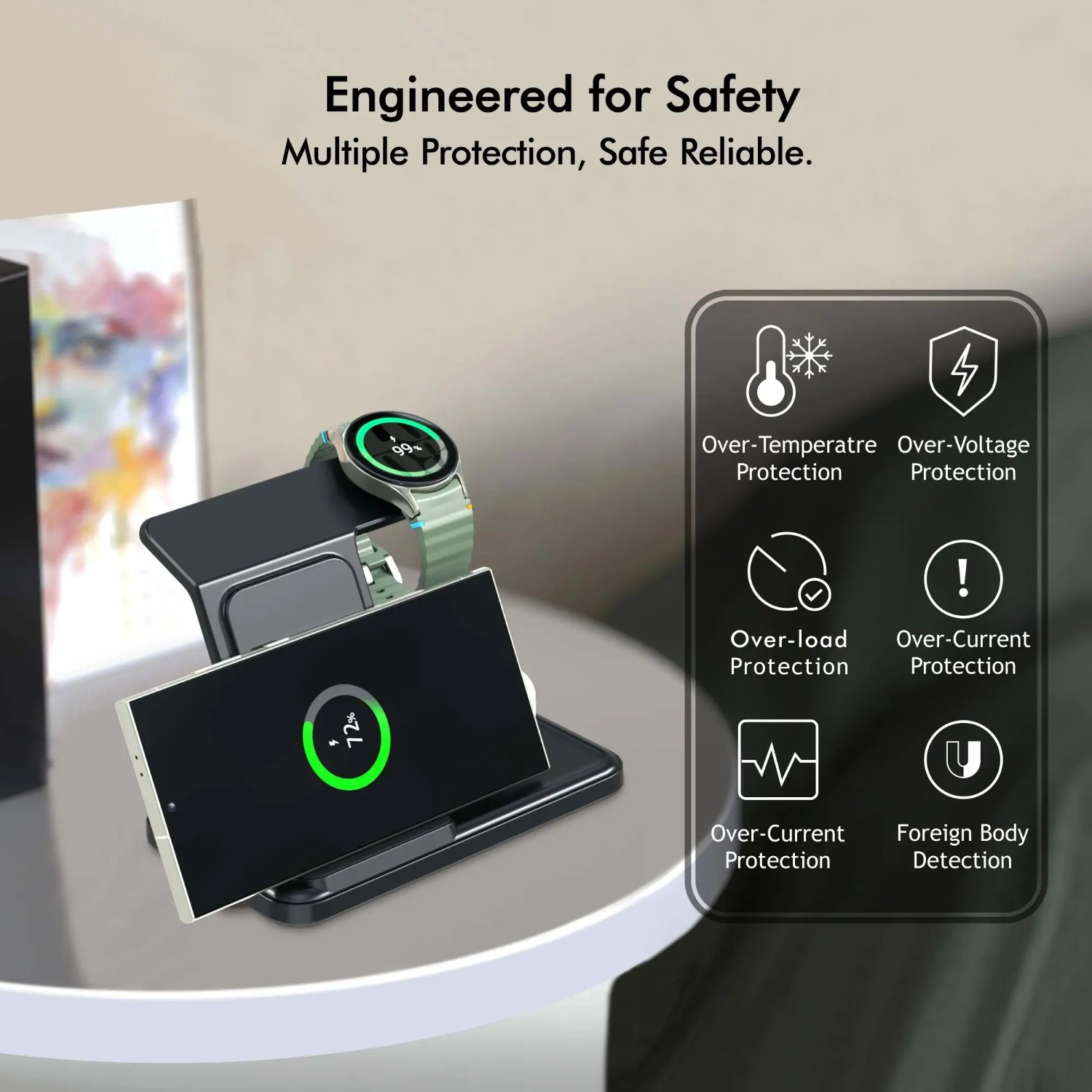 Desktop 3-in-1 Wireless Charge - огляд і ціна Watch Charger Cable
