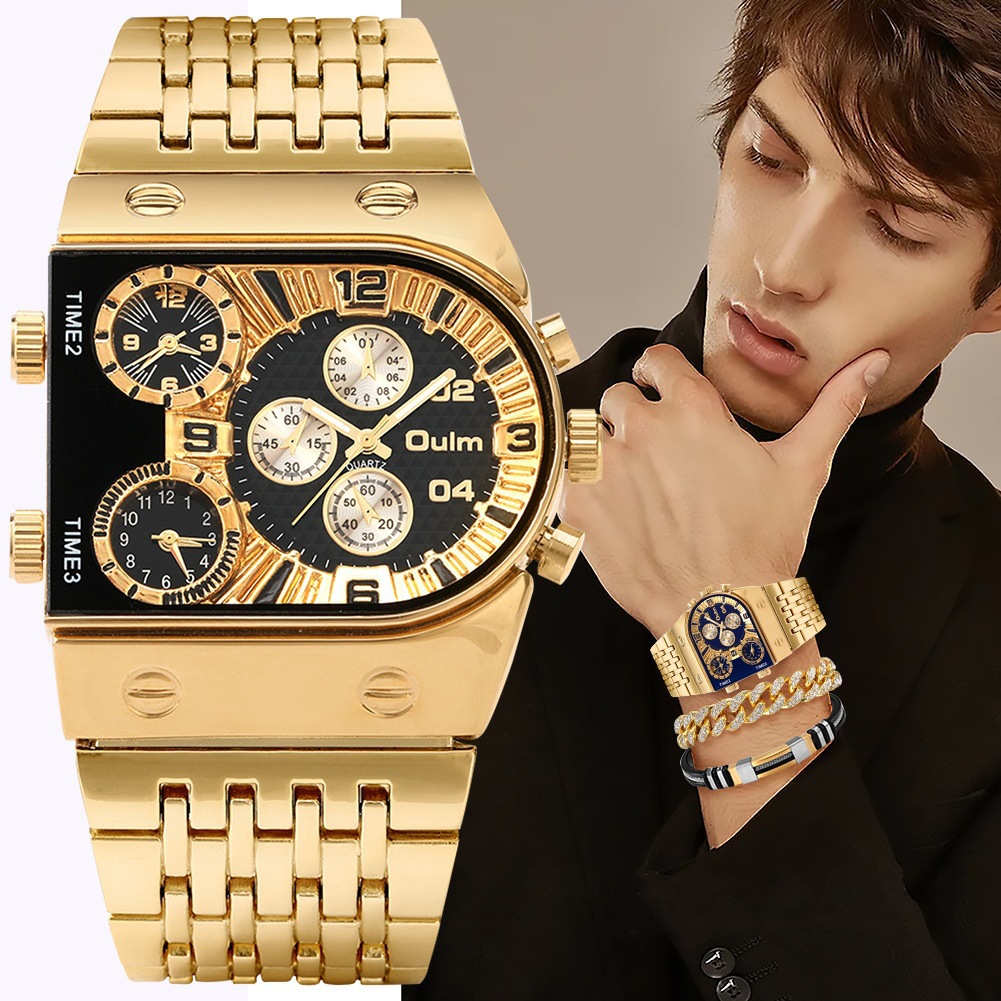 Men's luxury rectangular gold  - огляд і ціна Smartwatch Face