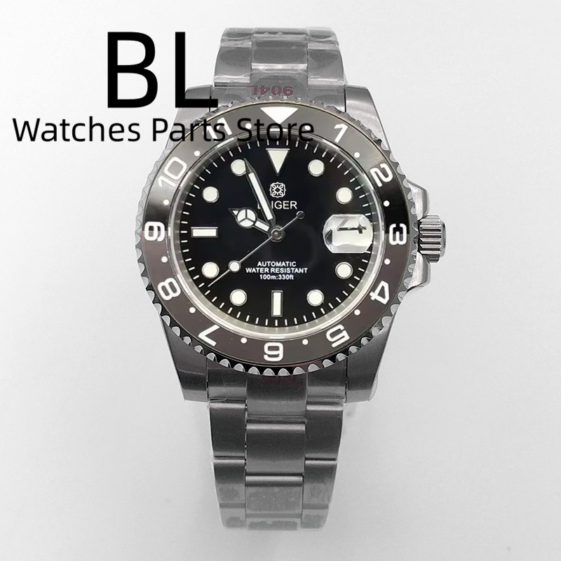 BLIGER 40mm Men's Watch NH35 A - огляд і ціна Ceramic Link Bracelet