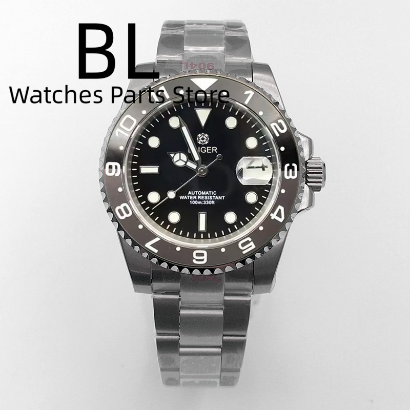 BLIGER 40mm Men's Watch NH35 A - огляд і ціна Ceramic Link Bracelet