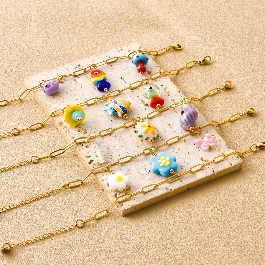 1Pc Stainless Steel Multicolor - огляд і ціна Ceramic Link Bracelet