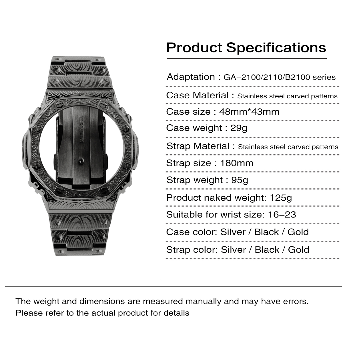 Adapt to GA-2100 2110 B2100 mo - огляд і ціна Smartwatch Store