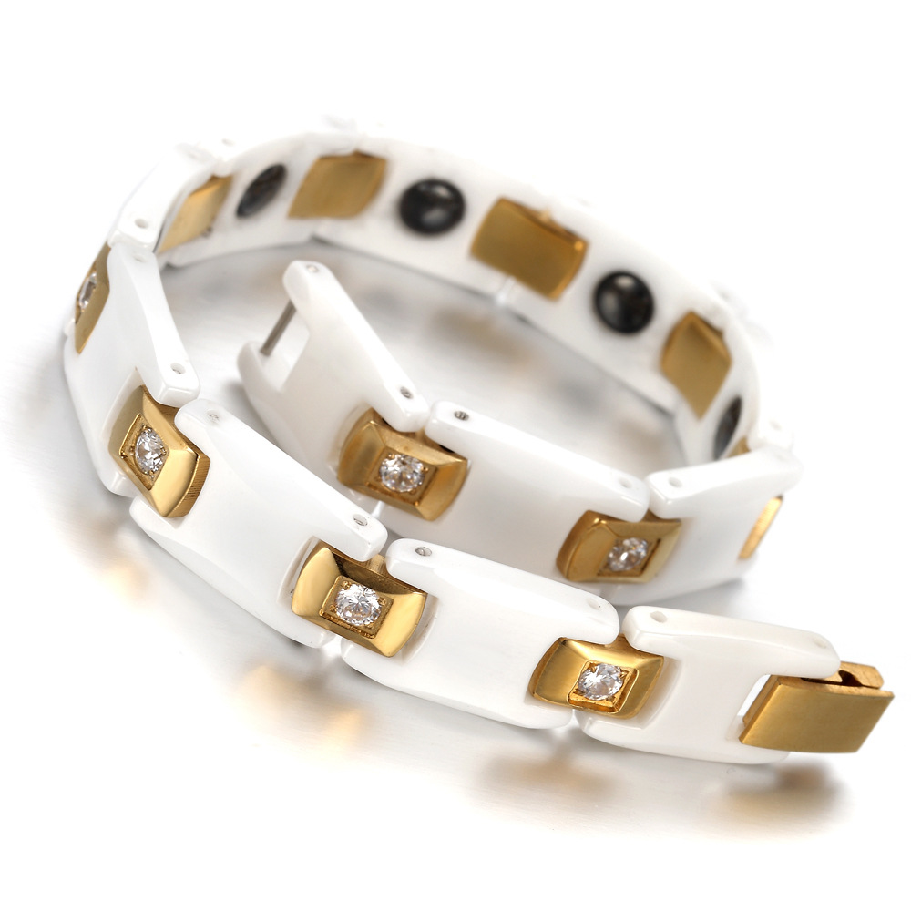 Vinterly Bracelets for Women C - огляд і ціна Ceramic Link Bracelet