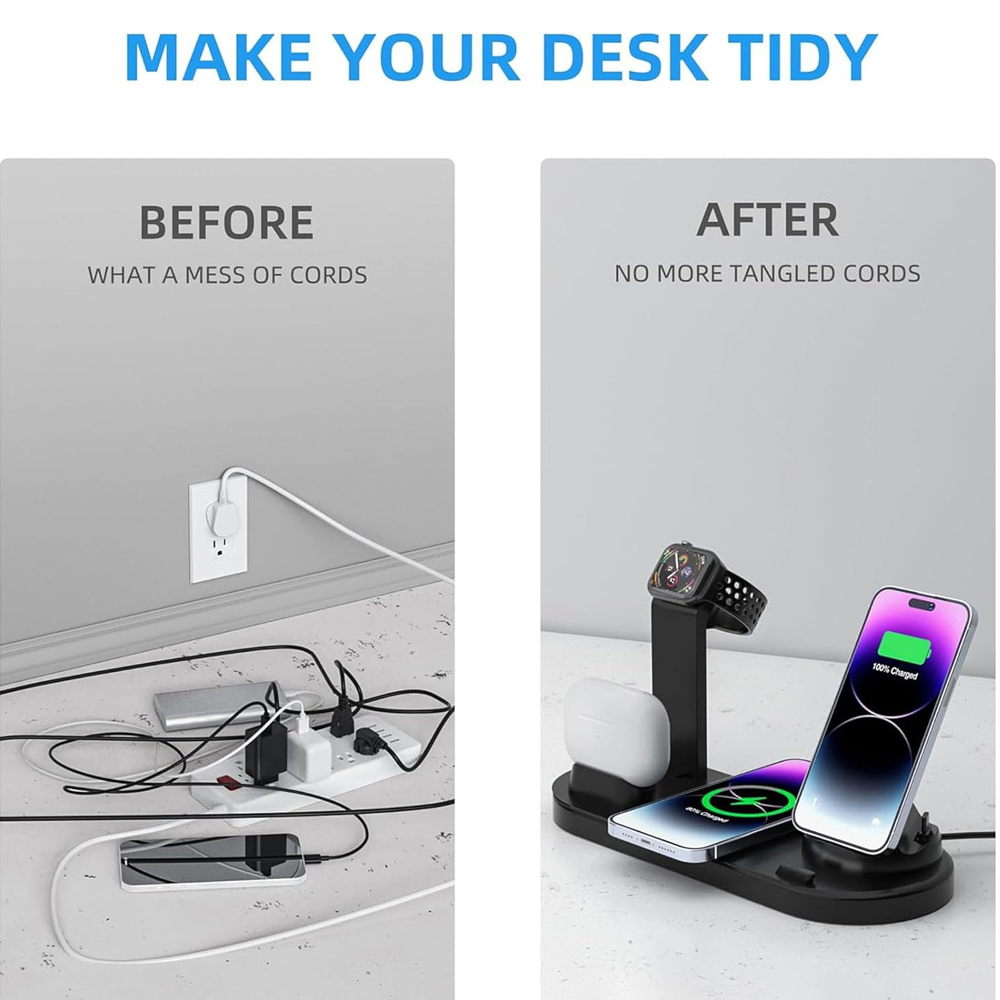 30W 7 in 1 Wireless Charger St - огляд і ціна Watch Charger Cable