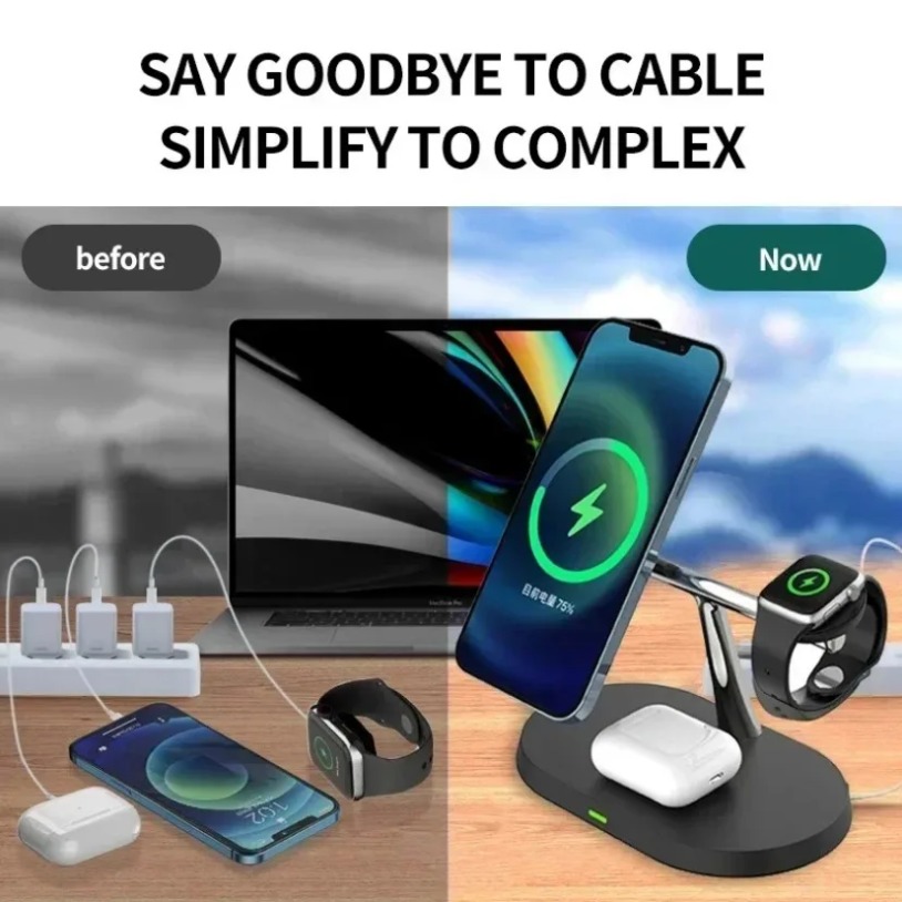 3 In 1 Opansten Magnetic Wirel - огляд і ціна Watch Charger Cable