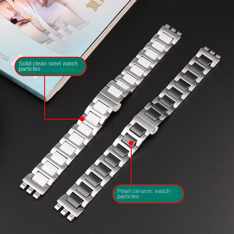 For Swatch Ceramic+ Stainless  - огляд і ціна Ceramic Link Bracelet