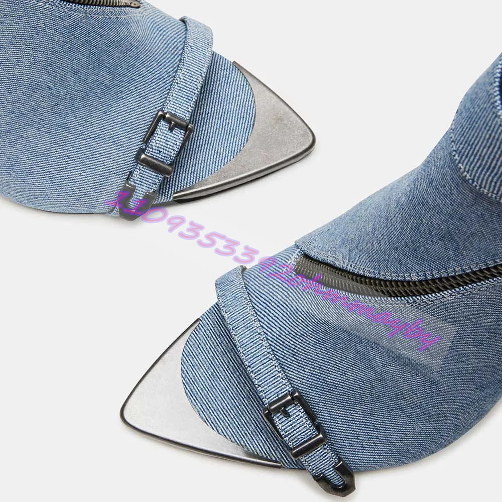 Summer Blue Denim Pointed-Toe  - огляд і ціна Leather Classic Strap