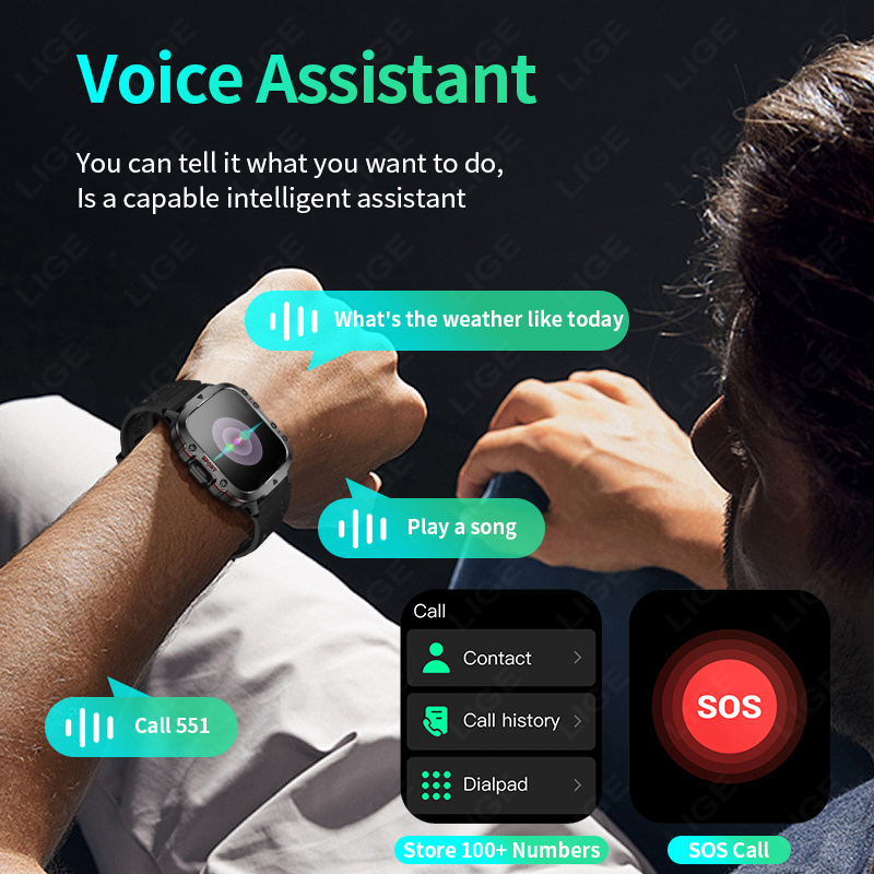 LIGE Outdoor Smart Watch Men 2 - огляд і ціна Smartwatch Face