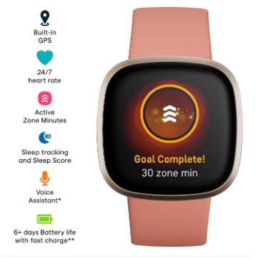Fitbit Versa 3 Motivational He - огляд і ціна Smartwatch X