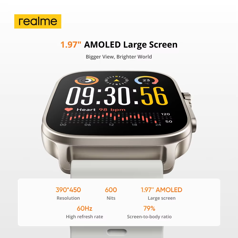 Global Version realme watch 5  - огляд і ціна Smartwatch Face