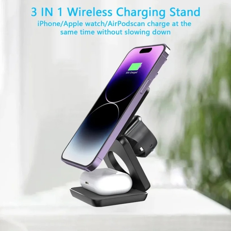3 in 1 Foldable Magnetic Wirel - огляд і ціна Watch Charger Cable
