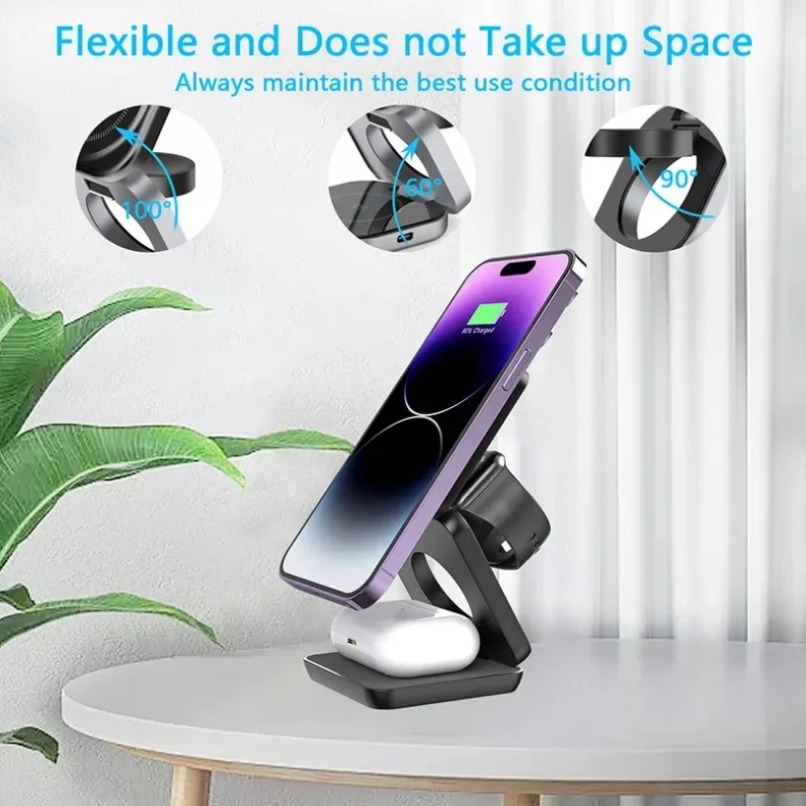 3 in 1 Foldable Magnetic Wirel - огляд і ціна Watch Charger Cable
