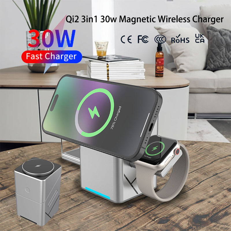 15W Touch Rotating Magnetic Mu - огляд і ціна Watch Charger Cable
