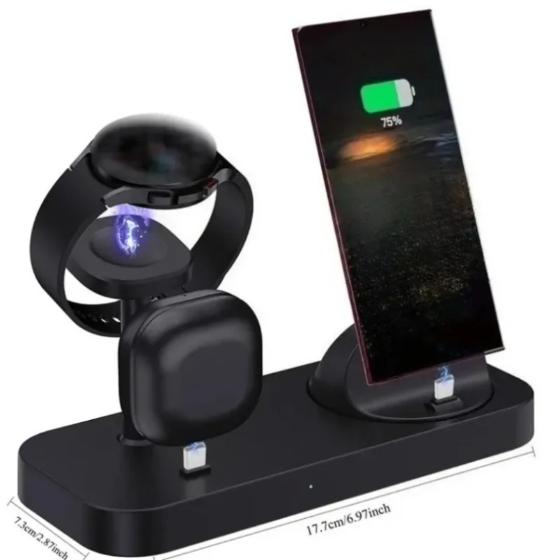 3 in 1 Wireless Charger Dual C - огляд і ціна Watch Charger Cable
