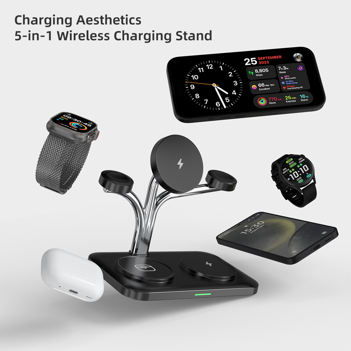 5 IN 1 Magnetic Wireless Charg - огляд і ціна Watch Charger Cable
