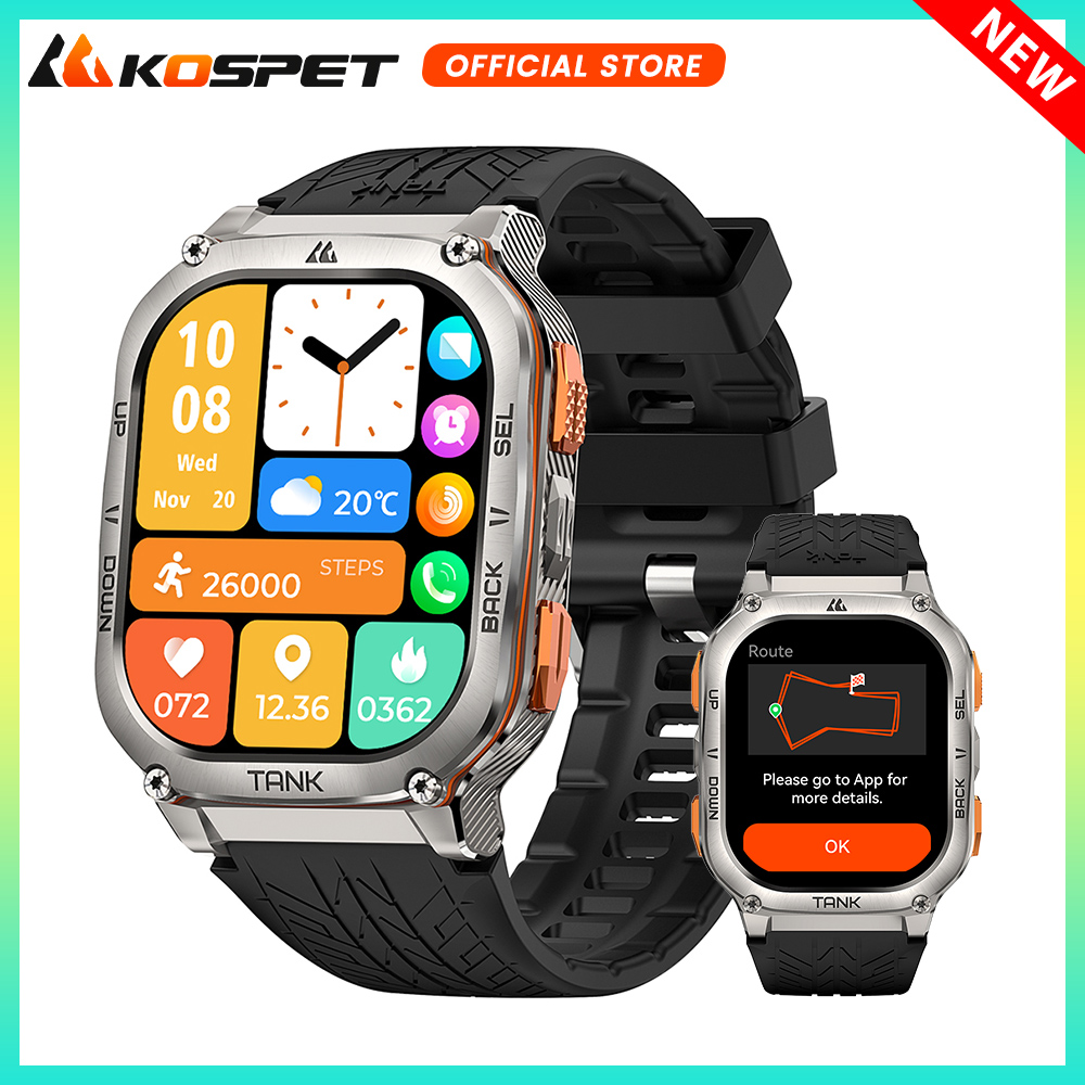 KOSPET TANK M3 Ultra GPS Smart - огляд і ціна Smartwatch X2